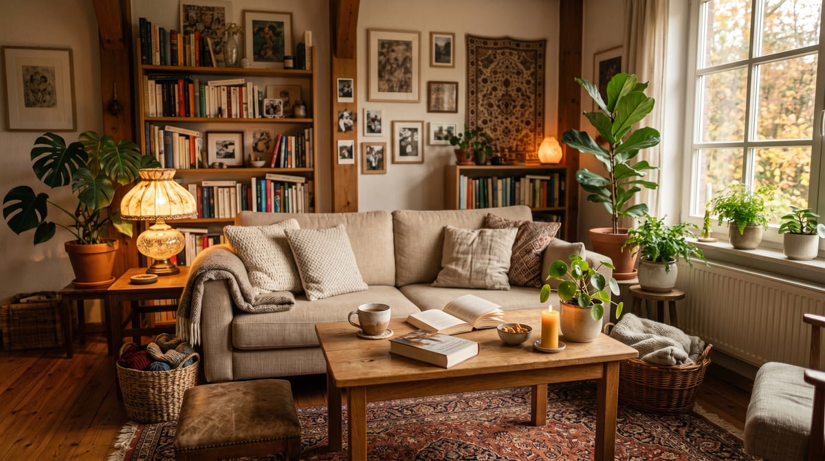 Helles modernes Wohnzimmer — Hausrat- und Wohngebäudeversicherung